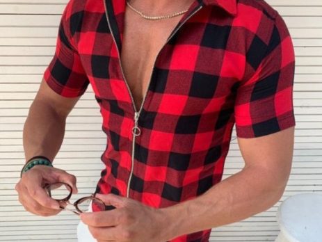 Men's Zipper T-Shirt